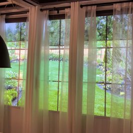 LED Fake window, EdgeWin Trio black 18 panes, 130x255cm
